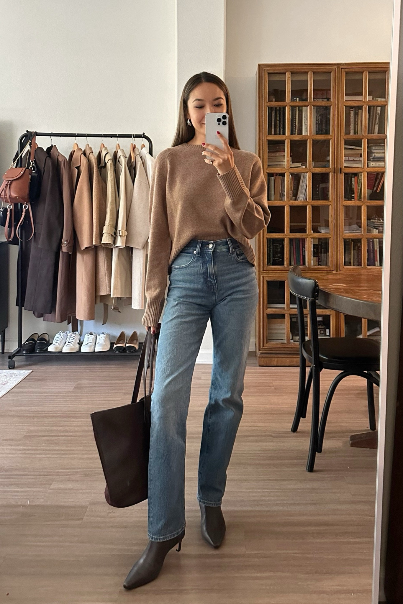 Fall outfit inspo

• everlane crew - linked to similar style 
• Madewell the 90s jeans - linked to this years release in a very similar wash, 25% off 
• Jcrew Stevie ankle booties - linked to this years release 
• suede tote - old, linked to similar 

#LTKFallSale #LTKStyleTip #LTKSaleAlert