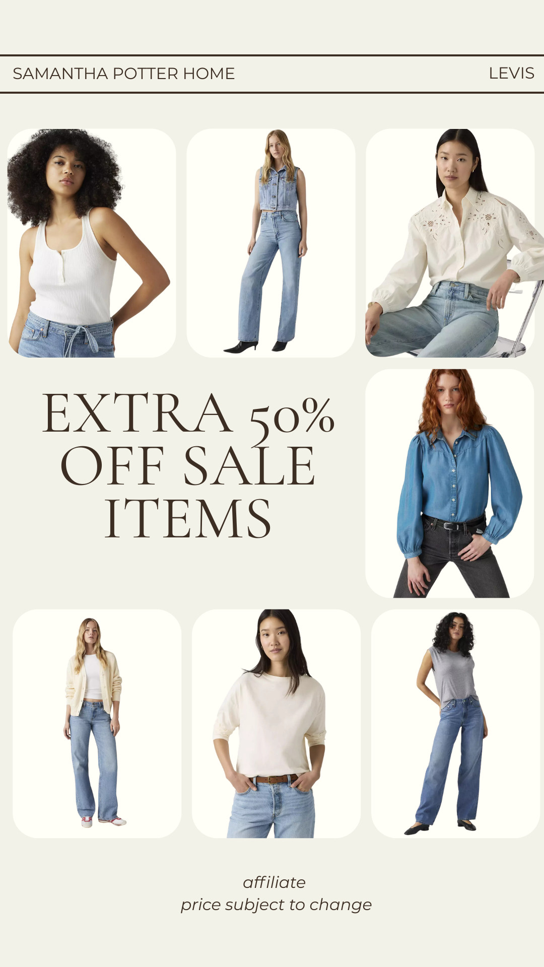 Levis - take an extra 50% off sale items!
 

 #LTKcanada #LTKjeans #LTKsale