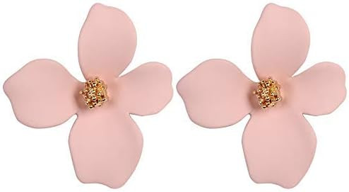 Boho Stud Earrings for Women - Chic Flower Statement Earrings with Gold Flower Bud, Great for Sis... | Amazon (US)