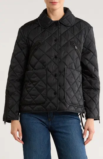 Rebecca Minkoff Quilted Moto Jacket in Black at Nordstrom Rack, Size X-Small | Nordstrom Rack