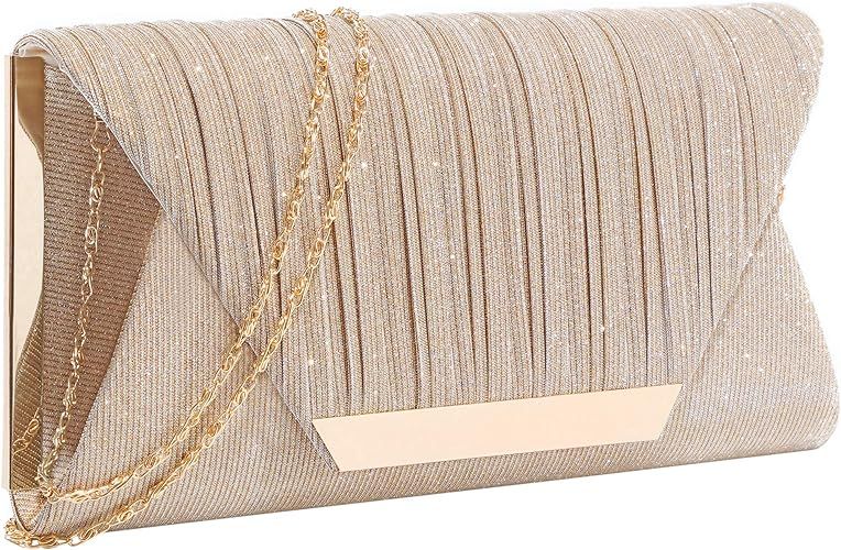 Glitter Clutch Purses for Women Evening Bags and Clutches Flap Envelope Handbags Formal Wedding P... | Amazon (US)
