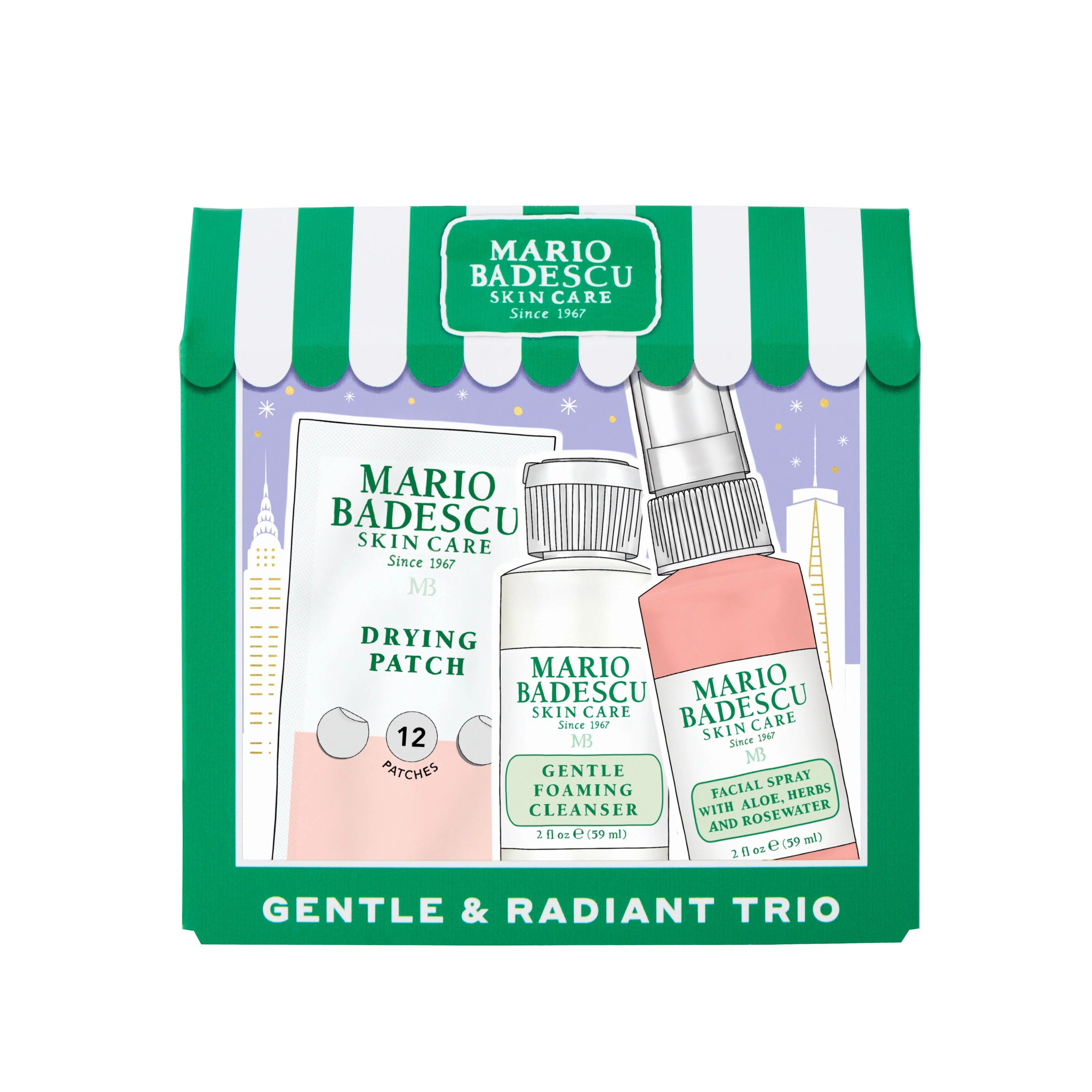 ($20 Value) Mario Badescu Gentle & Radiant Trio 2024 Exclusive Holiday Gift Set, For All Skin Typ... | Walmart (US)