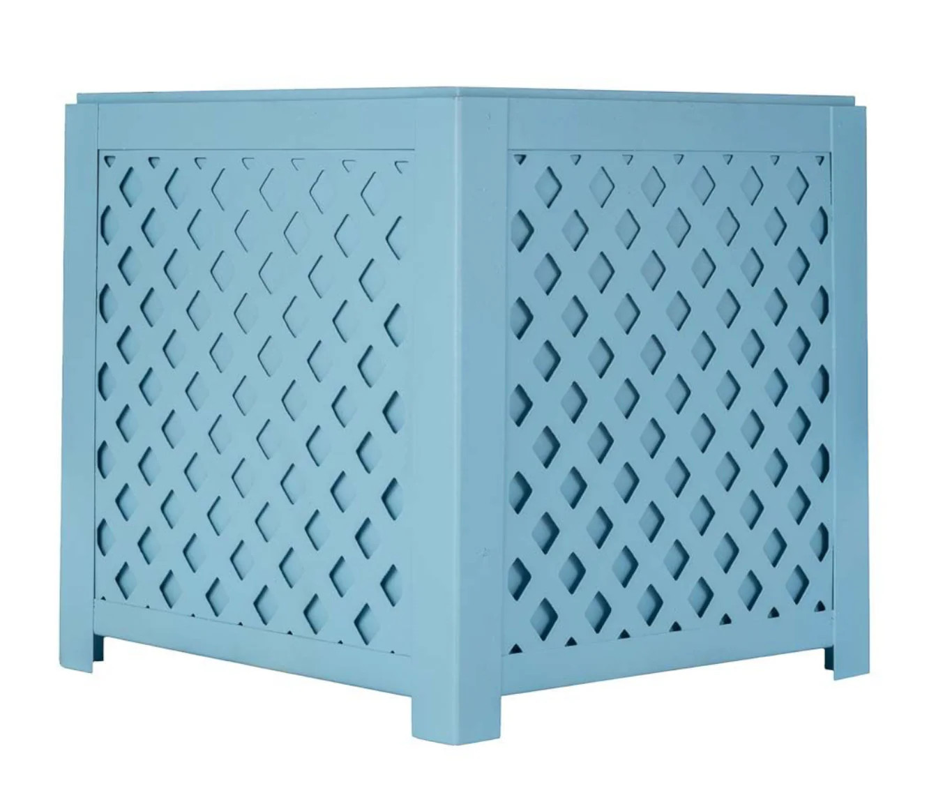 Blue Lattice Planter | The Enchanted Home