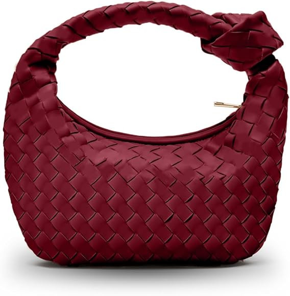 Apryl Woven Handbags for Women, Hobo Bags for Women, Fashion Knotted Small Top Handle Purse Clutc... | Amazon (US)