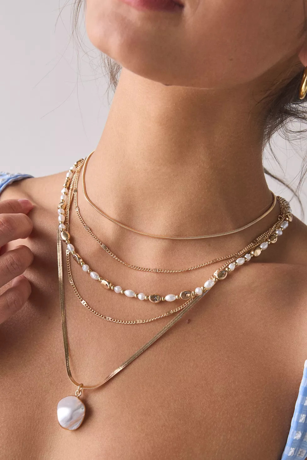 Addison Chain Layering Necklace Set | Urban Outfitters (US and RoW)