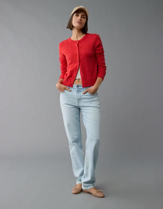 AE Crew Neck Lady Cardigan | American Eagle Outfitters (US & CA)