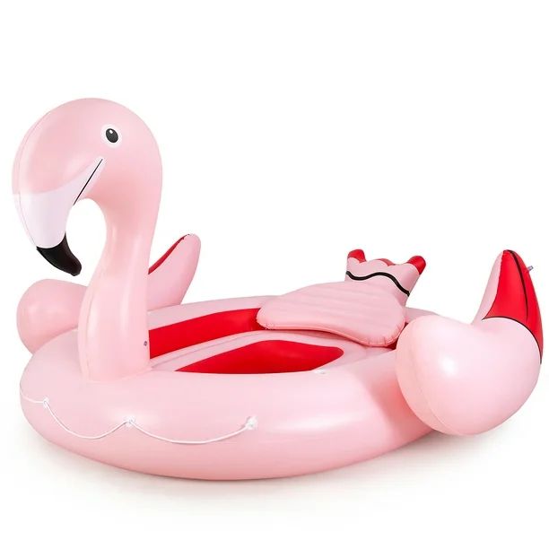 6 People Inflatable Flamingo Floating Island Ideal for Pool, Lake & River - Walmart.com | Walmart (US)
