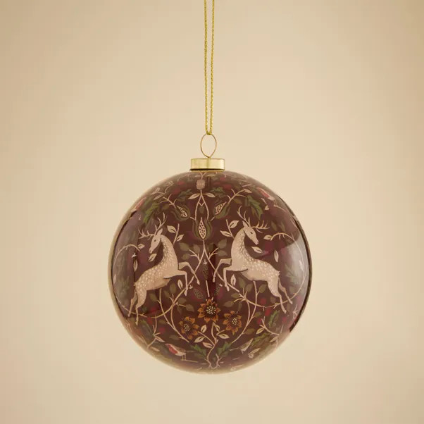Decoupage Heritage Pattern Bauble | Dunelm