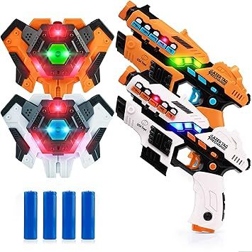 USA Toyz Rechargeable Laser Tag Toy Guns for Boys and Girls - 2pk Kids Toys Multiplayer Shooting ... | Amazon (US)