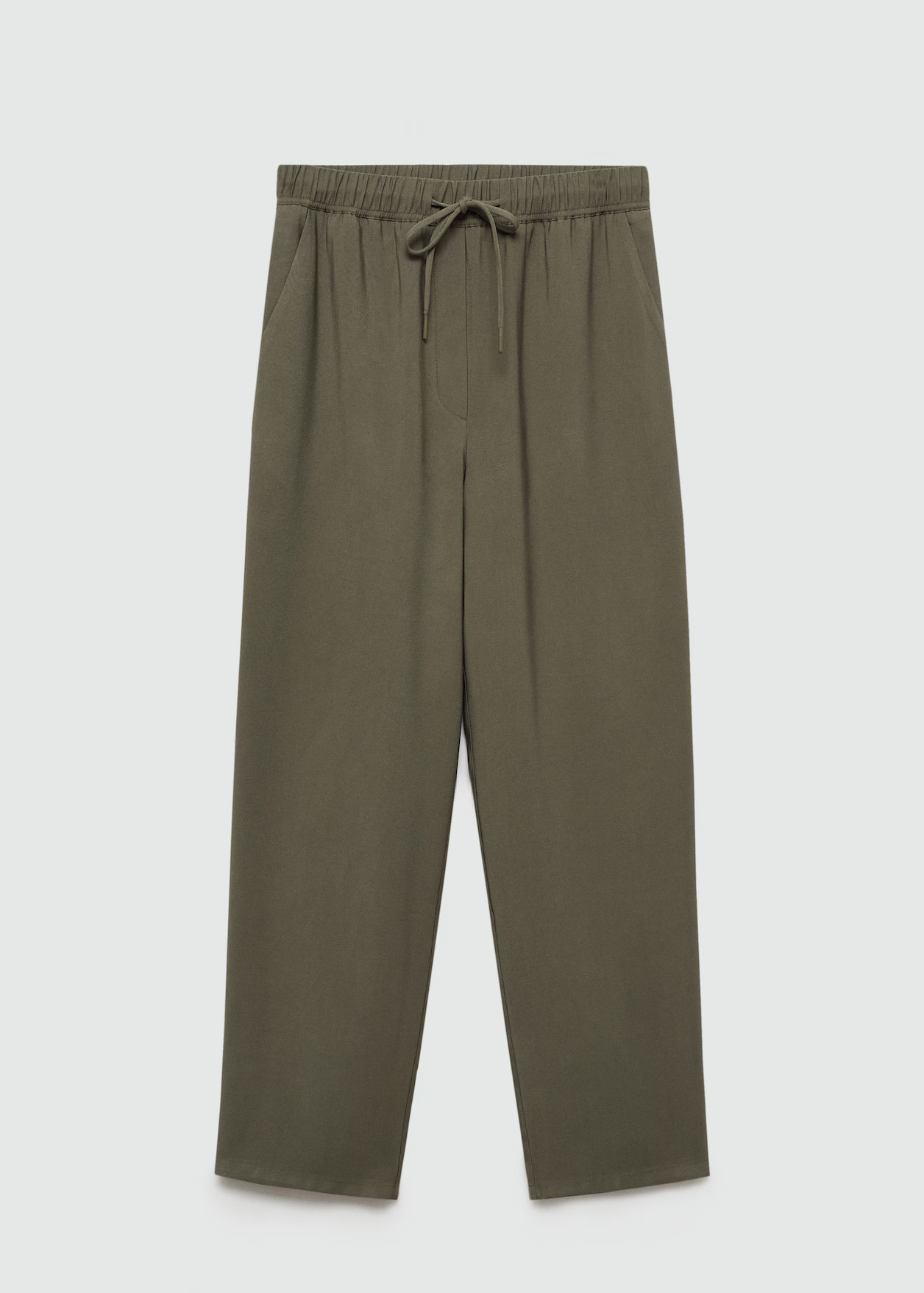 Drawstring jogger trousers - Woman | MANGO United Kingdom | MANGO (UK)