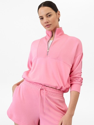 Seasoft Rib 1/4 Zip Popover | Athleta