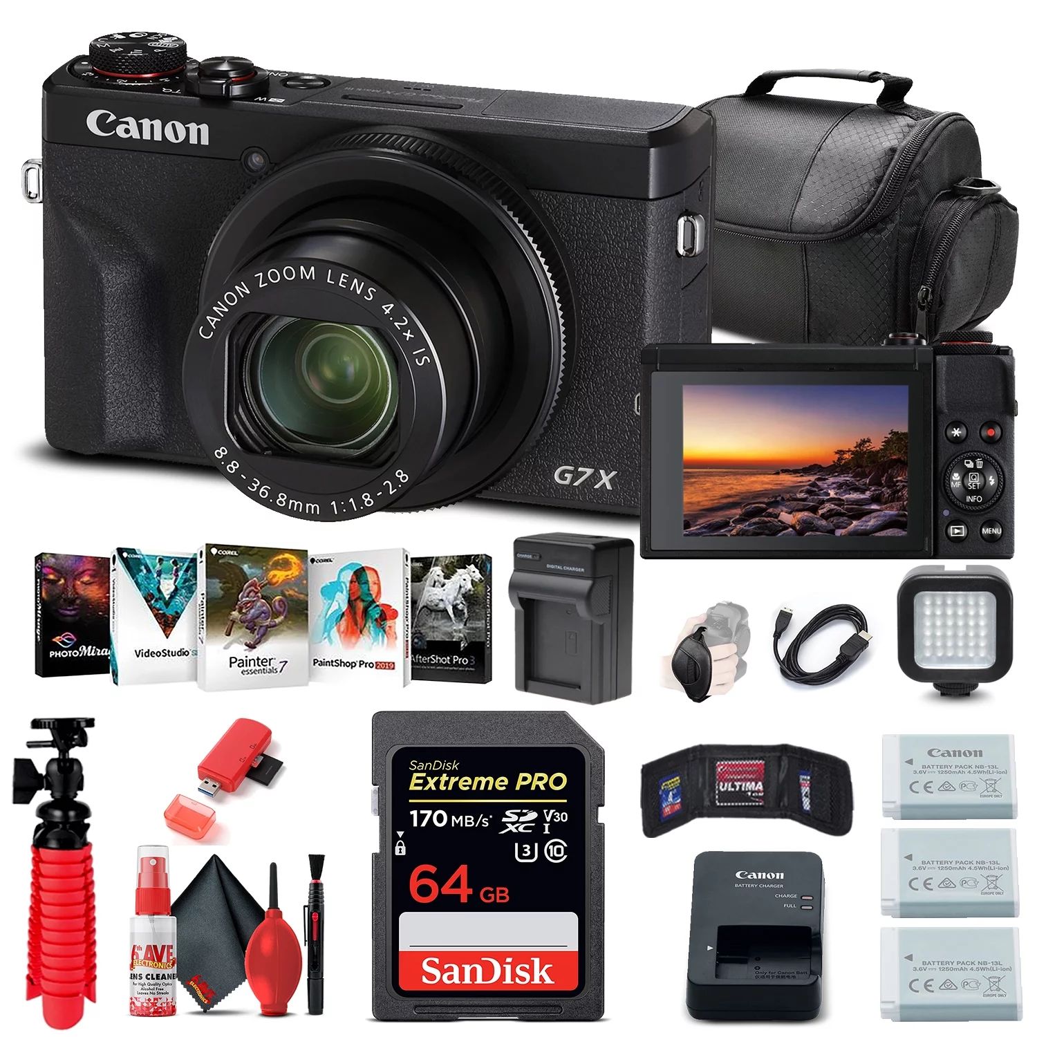 Canon PowerShot G7 X Mark III Digital Camera (3637C001) + 64GB Card + More | Walmart (US)