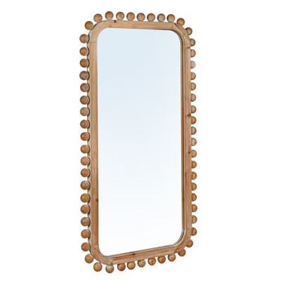 Storied Home Firwood Boho-Southwestern Rectangular Wall Mirror, Natural | Target