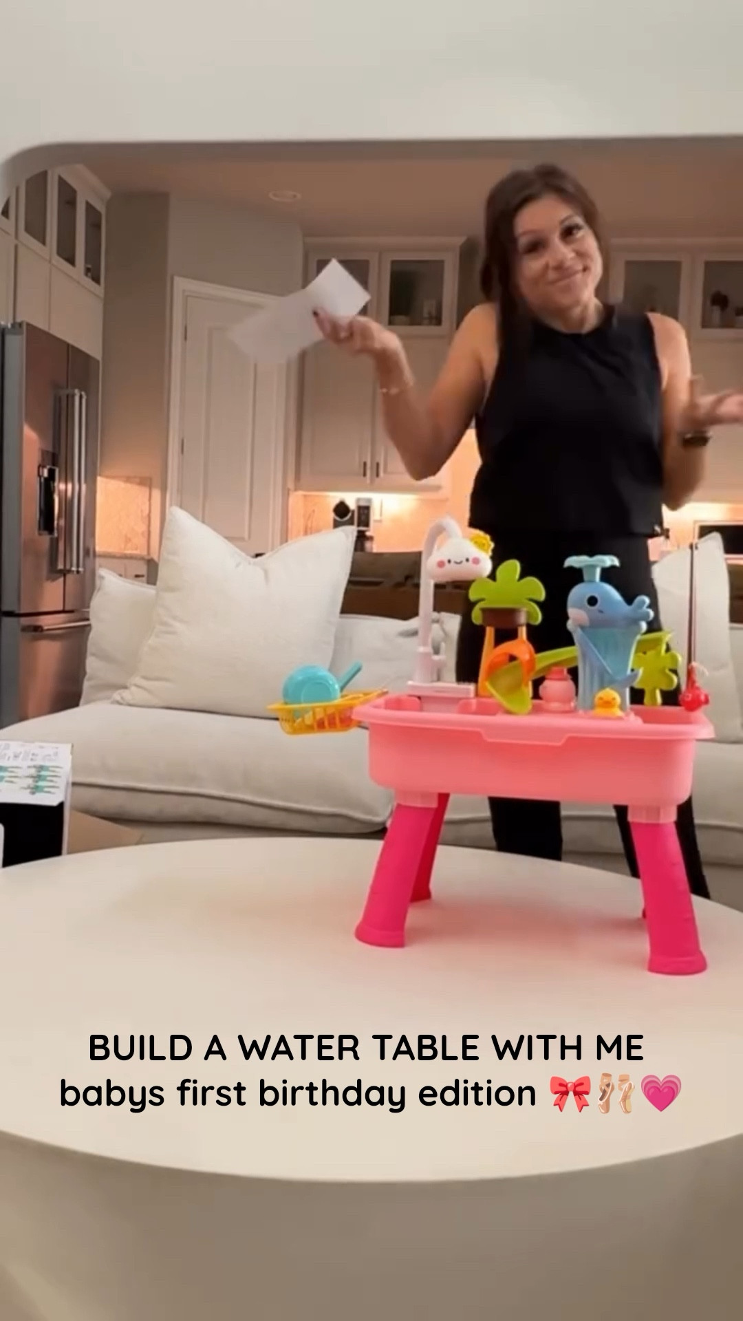 sit with me while I put together a water table that was much smaller than anticipated but will actually work perfecting for my baby that doesn’t stand yet!! 

#babygirl #birthdayidea #firstbirthdaygift #1stbirthday #water