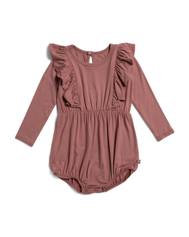 Infant Girls Long Sleeve Bubble Romper | TJ Maxx