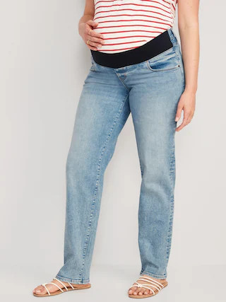 Maternity Front-Low Panel OG Loose Jeans | Old Navy (US)