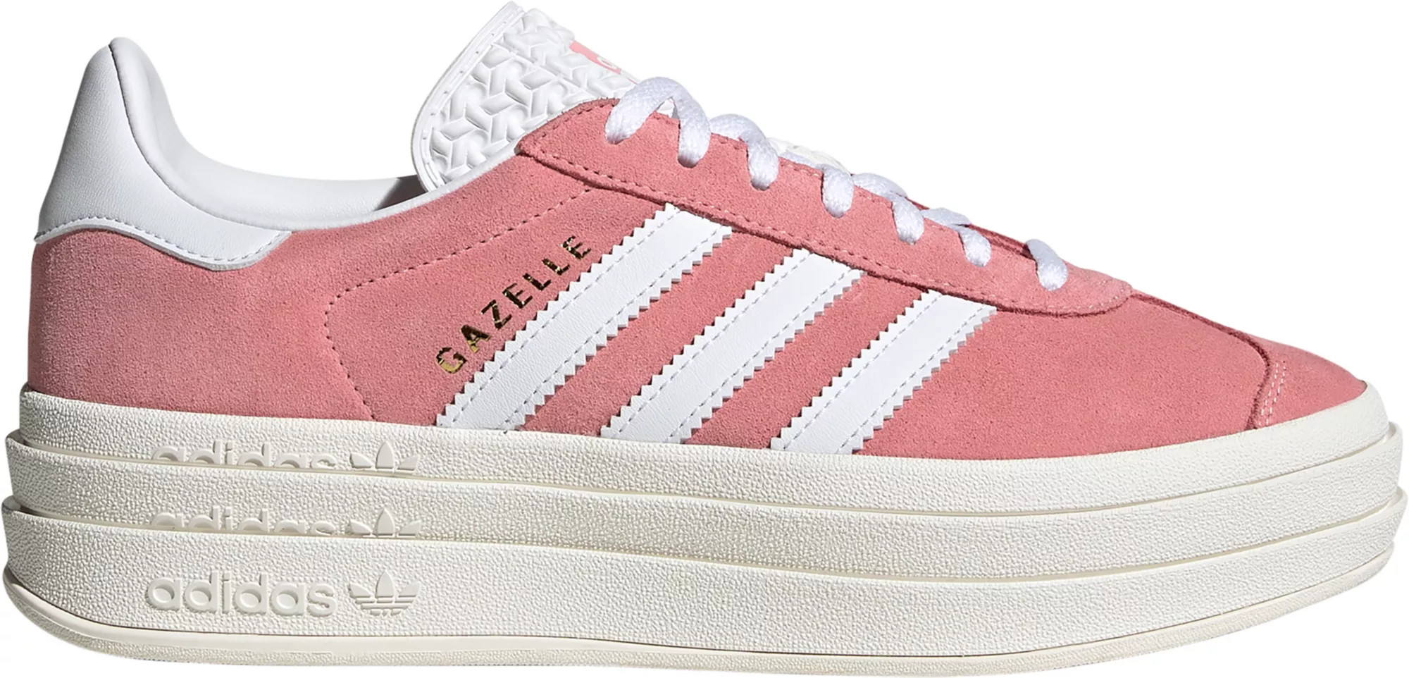 adidas Women's Gazelle Bold Shoes, Size 9, Rush Pink/White/White | Dick's Sporting Goods