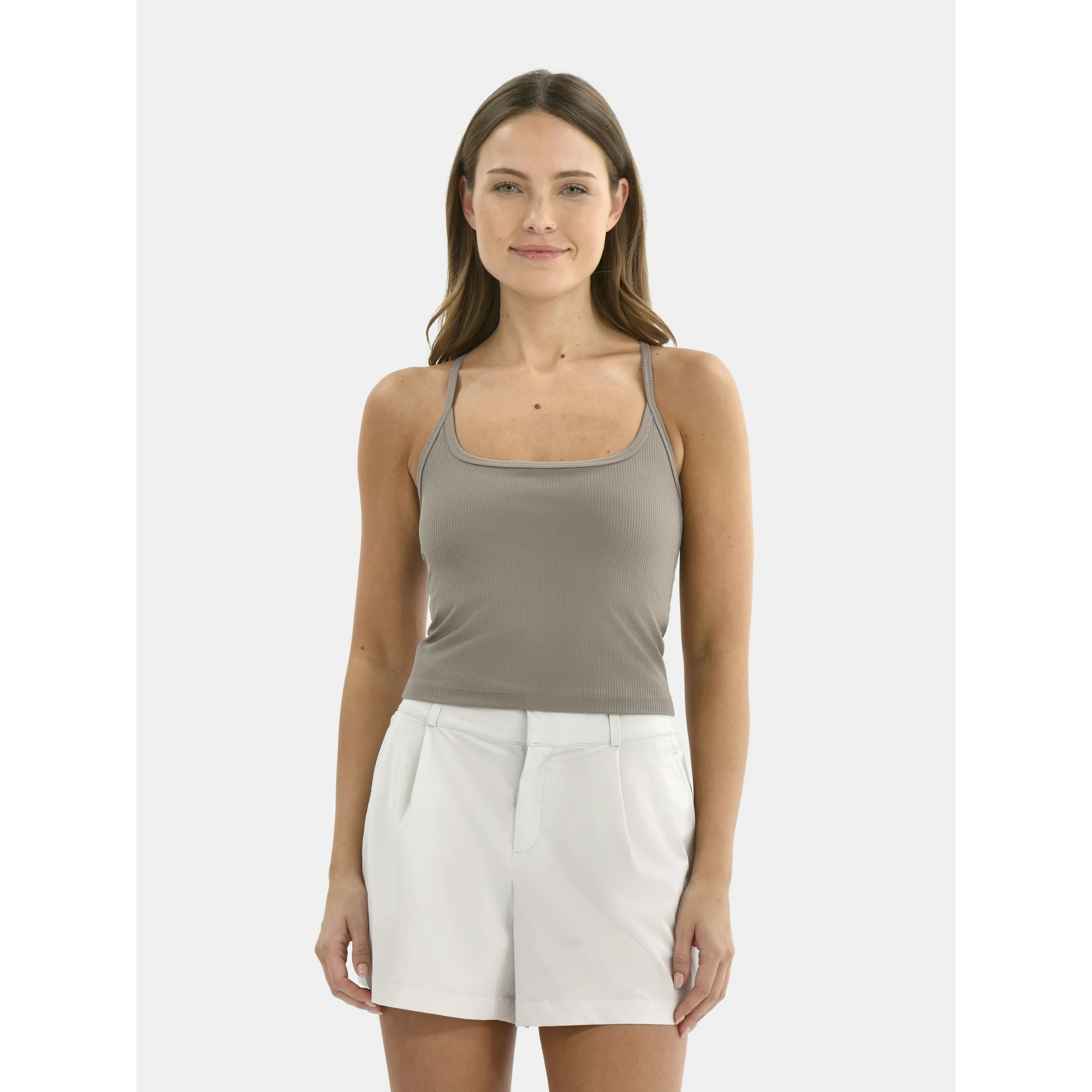 Avia Women's Ribbed SoftSculpt Tank Top with UPF 50, Sizes XS-XXXL - Walmart.com | Walmart (US)