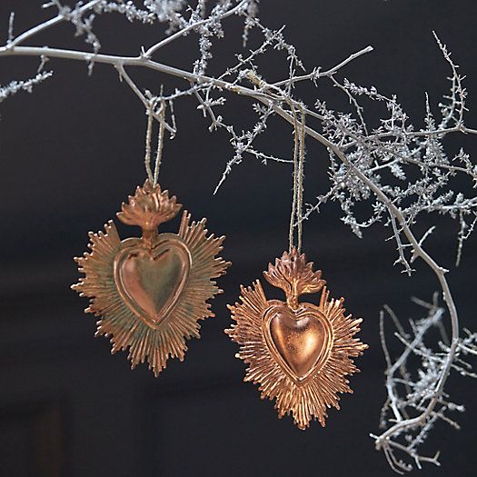 Heart Ornaments, Set of 2 | Terrain