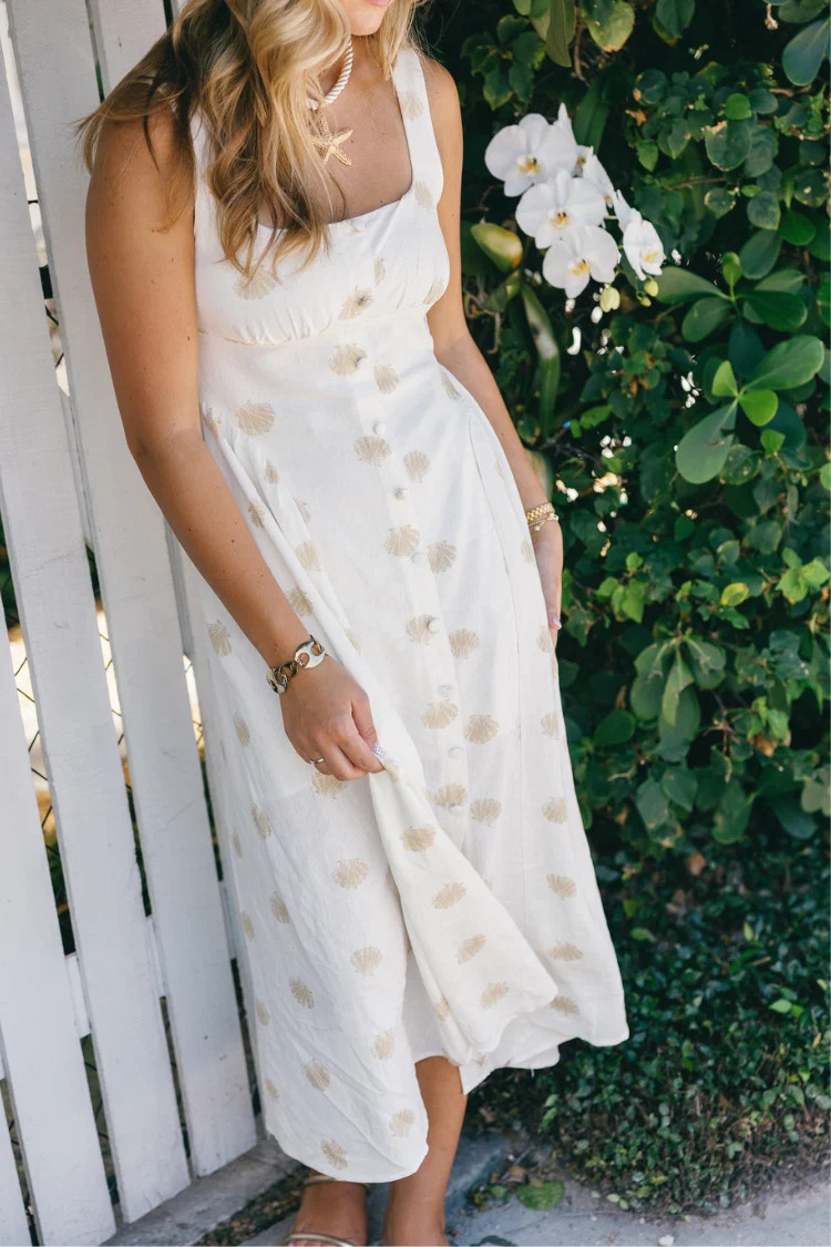 Seashell Society Midi Dress | Confête