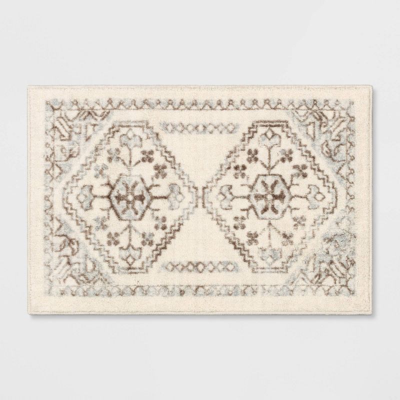 Distressed Persian Accent Rug Cream - Threshold™ | Target