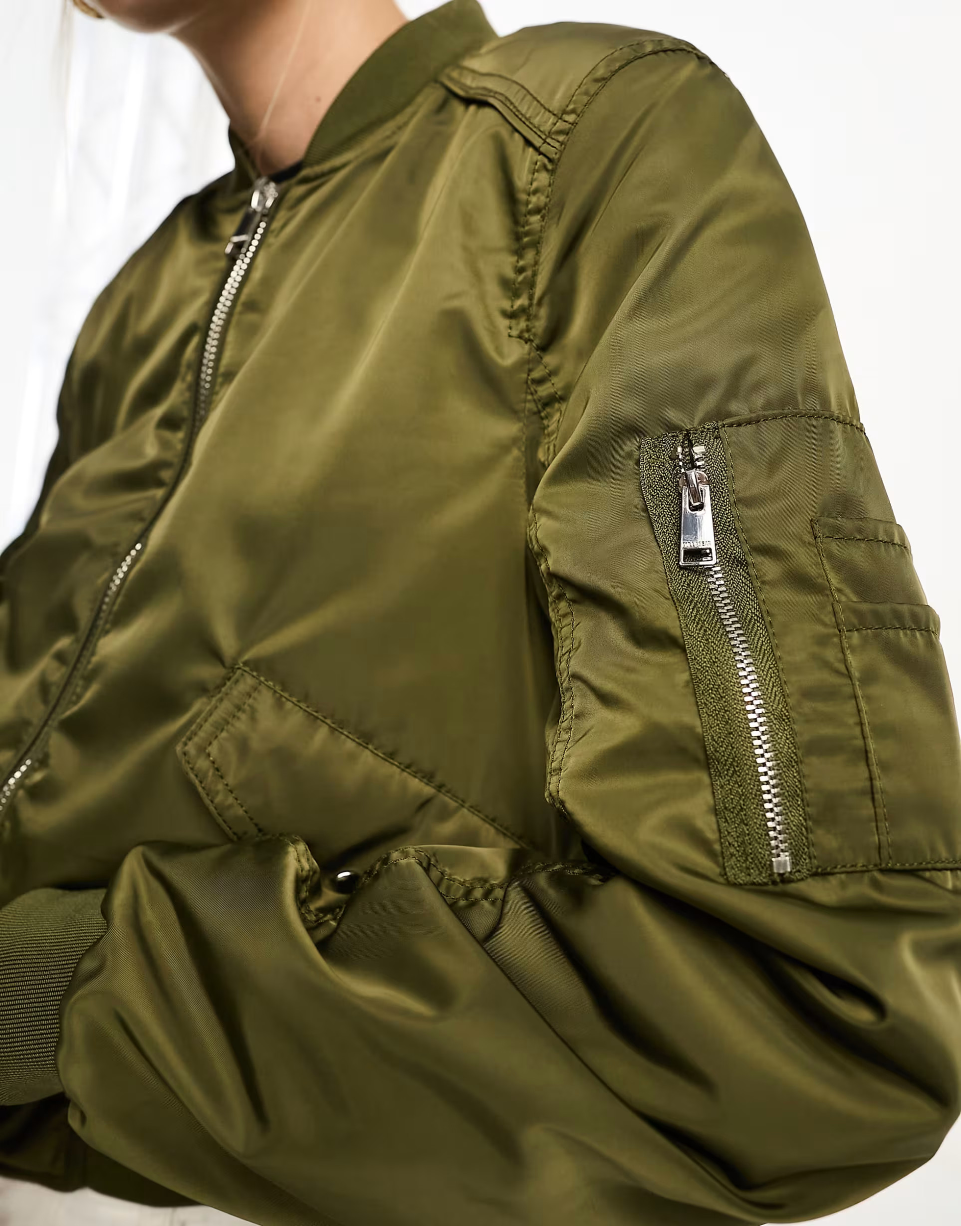 Pull&Bear - Bomber - Vert kaki | ASOS (Global)