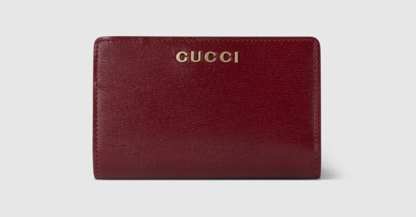Card case wallet with Gucci script | Gucci (US)
