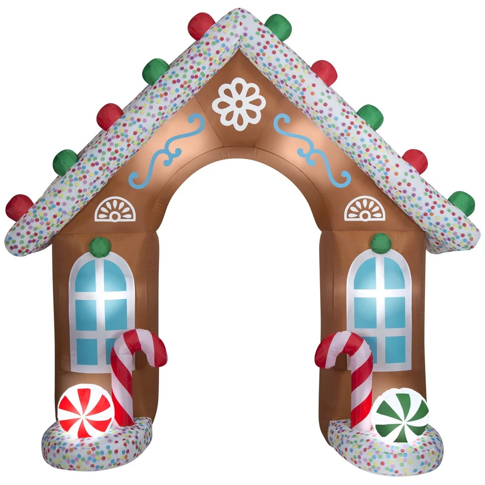 Holiday Time 9 Foot Gingerbread House Archway - Walmart.com | Walmart (US)