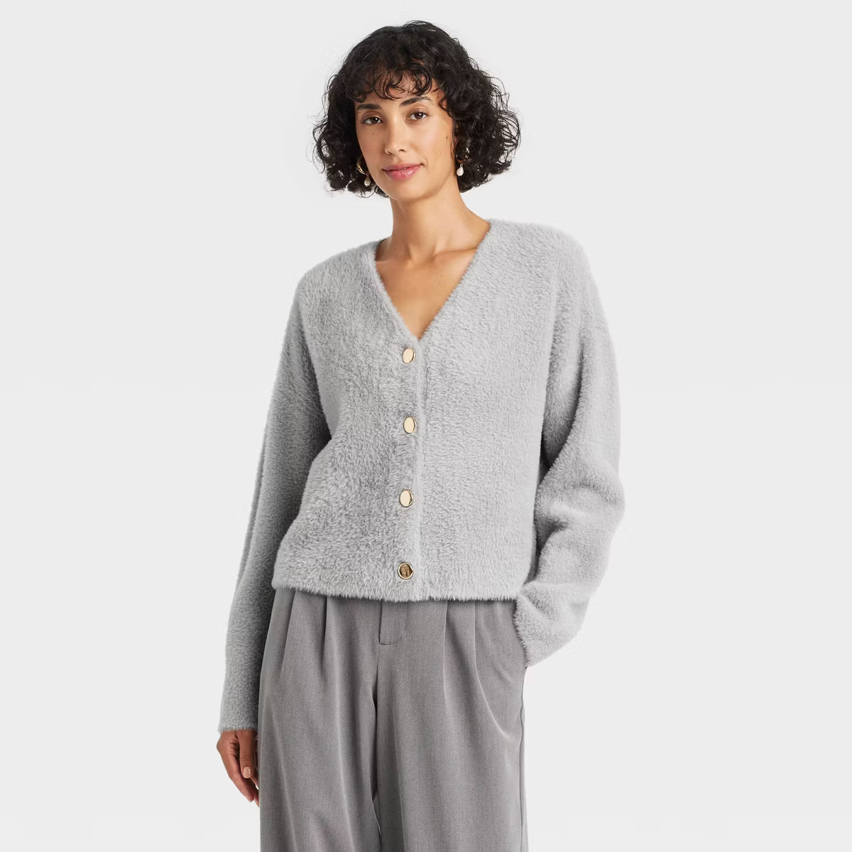 Women's Fuzzy Party Cardigan - A New Day™ | Target