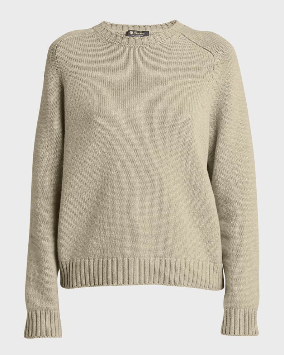 Loro Piana Neo Parksville Cashmere Crewneck Sweater | Neiman Marcus