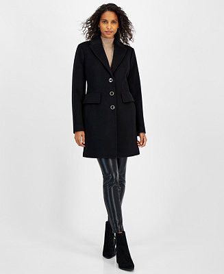 MICHAEL Michael Kors Women's Notched-Collar Coat - Macy's | Macy's