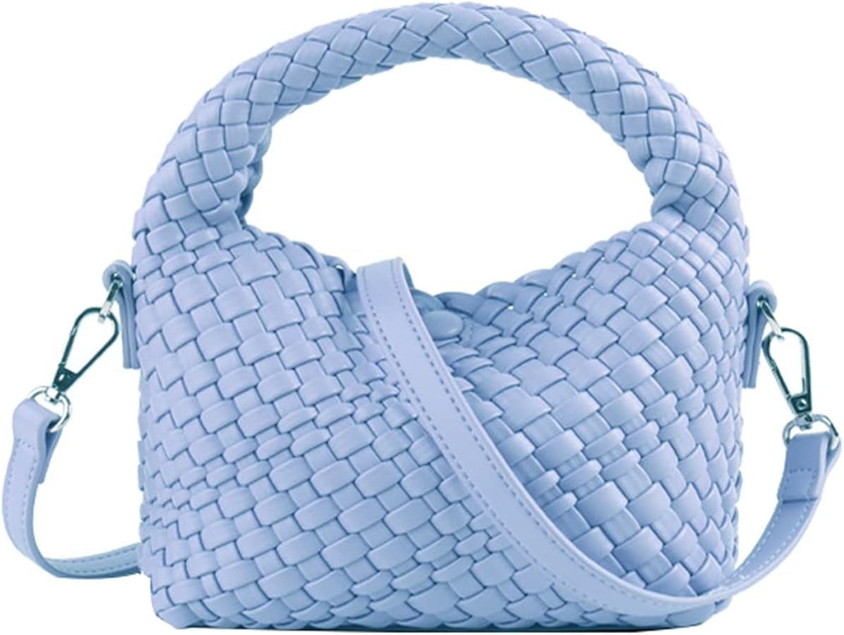 Small Hand Woven Handbags for Women Shoulder Crossbody Bag Girls Purses Cassual Top Handle Bags H... | Amazon (US)