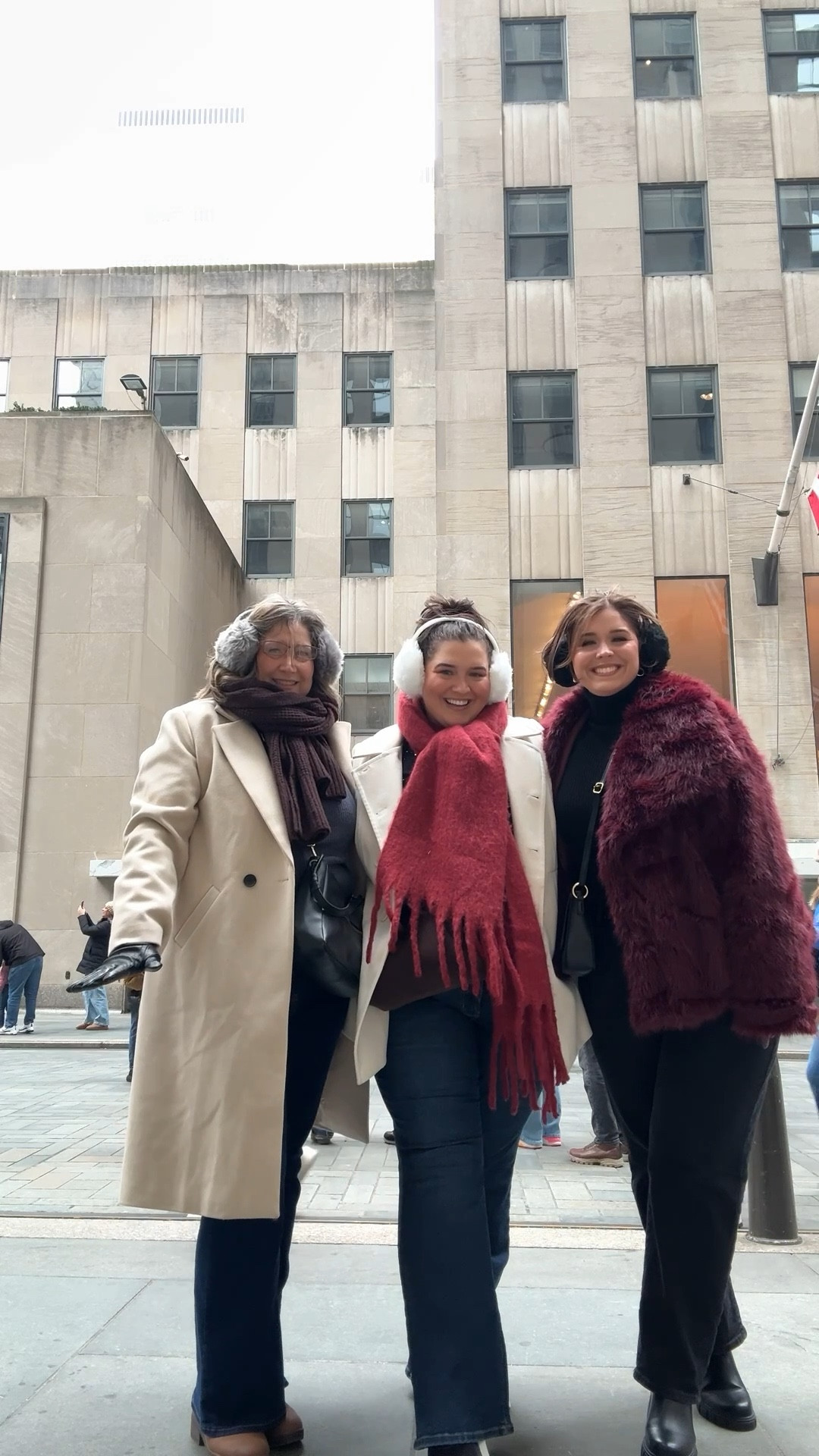 Holiday outfits in the city 🏙️ Midsize and plus size cold weather outfits while visiting NYC during Christmas time! 🎄 Coats, scarves, ear muffs + thermals for extra layers. Fit check. Mother daughter. Girls trip. New York City 

#LTKootd #LTKHoliday #LTKgrwm