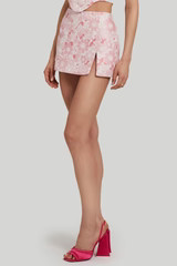 Dale Skort in Cherry Blossom Brocade | Amanda Uprichard