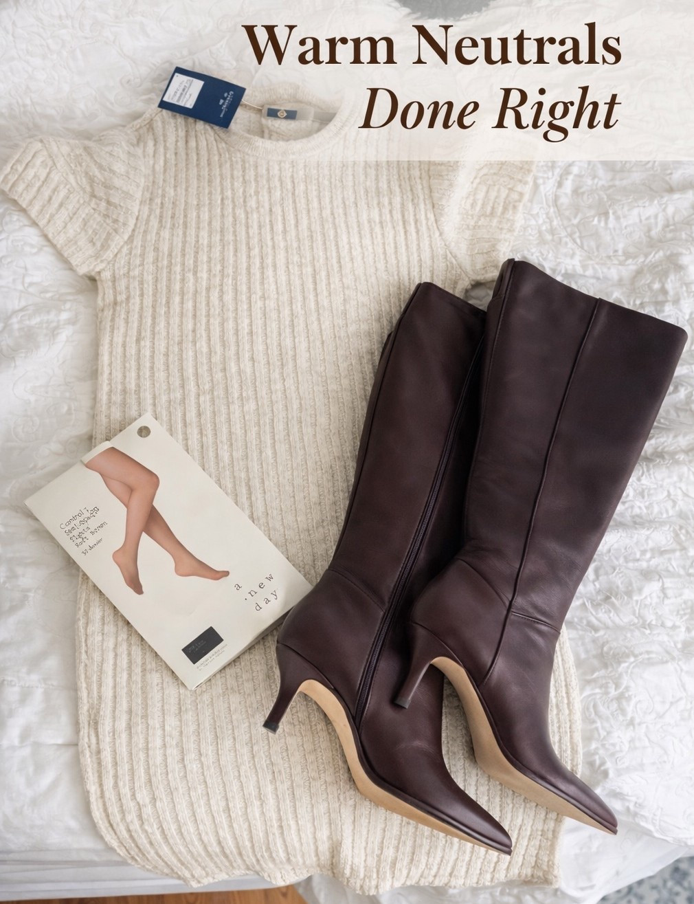 Neutrals don’t have to be boring — it’s all about mixing textures and tones. 🤎

#NeutralOutfits #SweaterDressSeason #MomStyle #LTKStyle #TargetFinds


#LTKmomlife #LTKMidsize