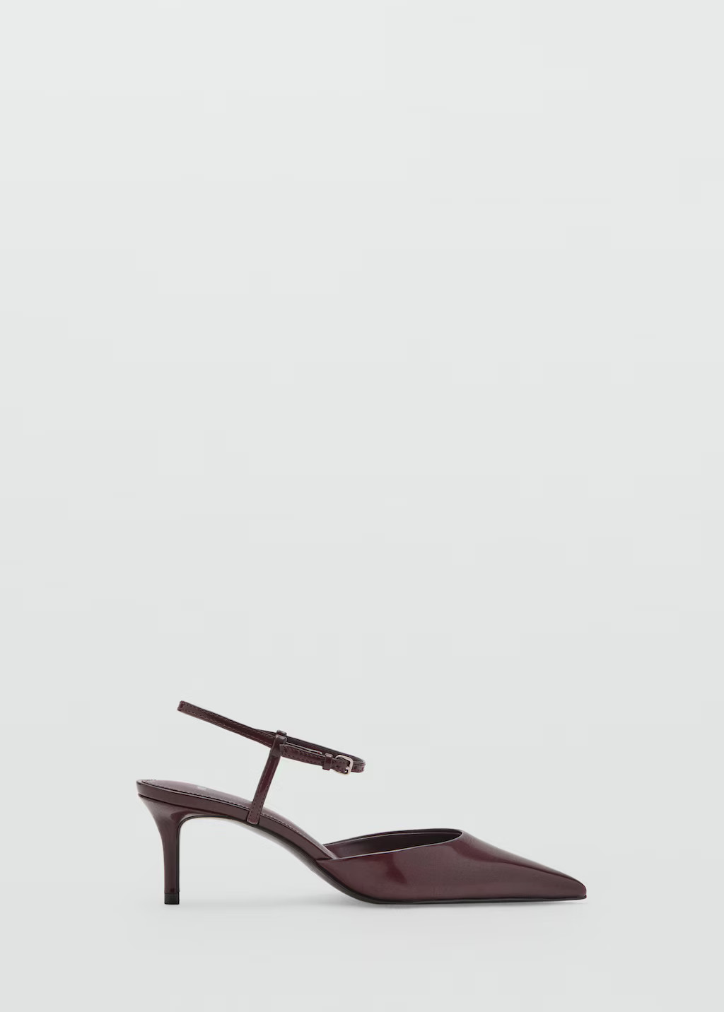 Kitten-heeled shoes with ankle strap | Mango (US/MX/AU)