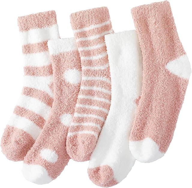 Fuzzy Socks for Women - Womens Fuzzy Sock Fluffy Cozy Warm Sock for Women Soft Comfy Sleeping Sli... | Amazon (US)