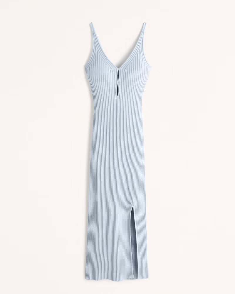 Keyhole Midi Sweater Dress | Abercrombie & Fitch (US)