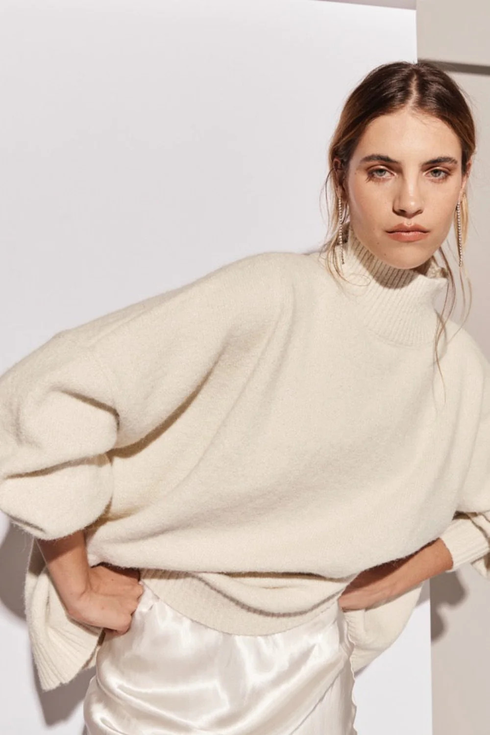 Yumi Knit Jumper Cream | VRG Grl