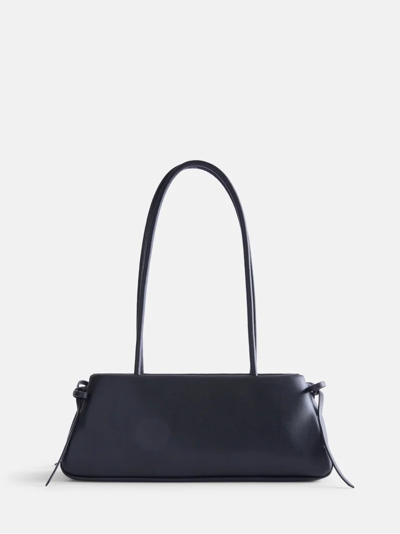 No Boundaries Women's Bow Shoulder Bag, Black | Walmart (US)