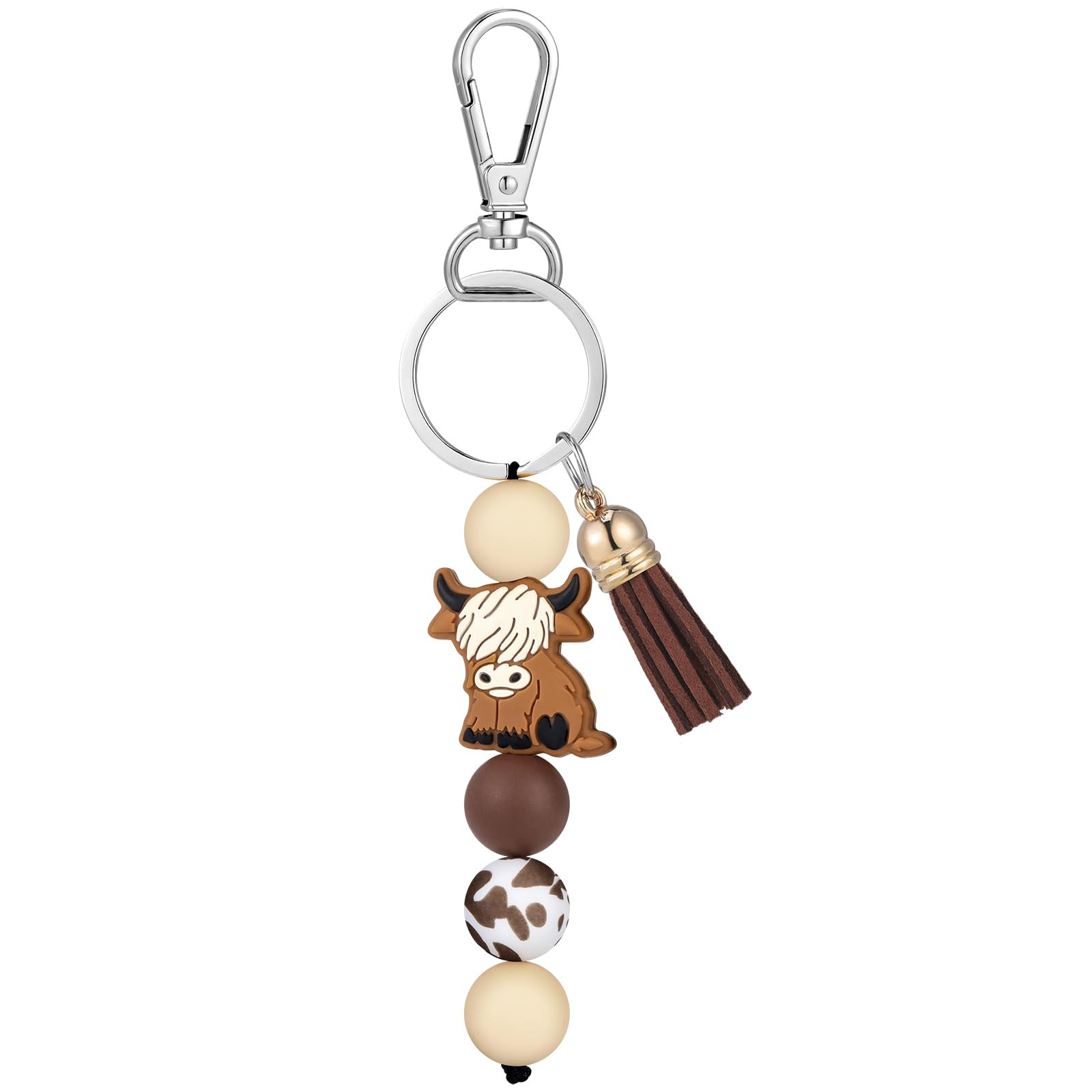 Tondiamo Christmas Highland Cow Keychain Highland Cow Party Favors Cute Gifts Animal Keychains wi... | Amazon (US)
