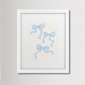 Light Blue Bows Art | Pottery Barn Teen