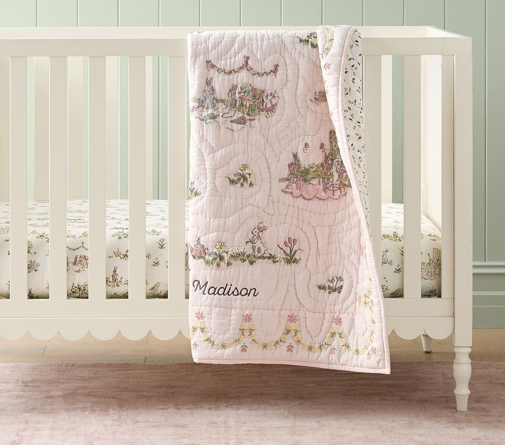 Riley Sheehey English Garden Crib Fitted Sheet | Pottery Barn Kids