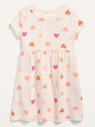 Fit & Flare Short-Sleeve Jersey Dress for Toddler Girls | Old Navy (US)