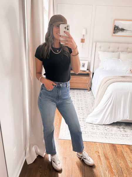 Casual fall outfit from Madewell perfect for on the go mom look. My sneakers are Amazon. 

Jeans: tts I am 5’8 in the 28/regular
Tee tts small
Sneakers size up a half



#LTKSale #LTKfindsunder50 #LTKSeasonal