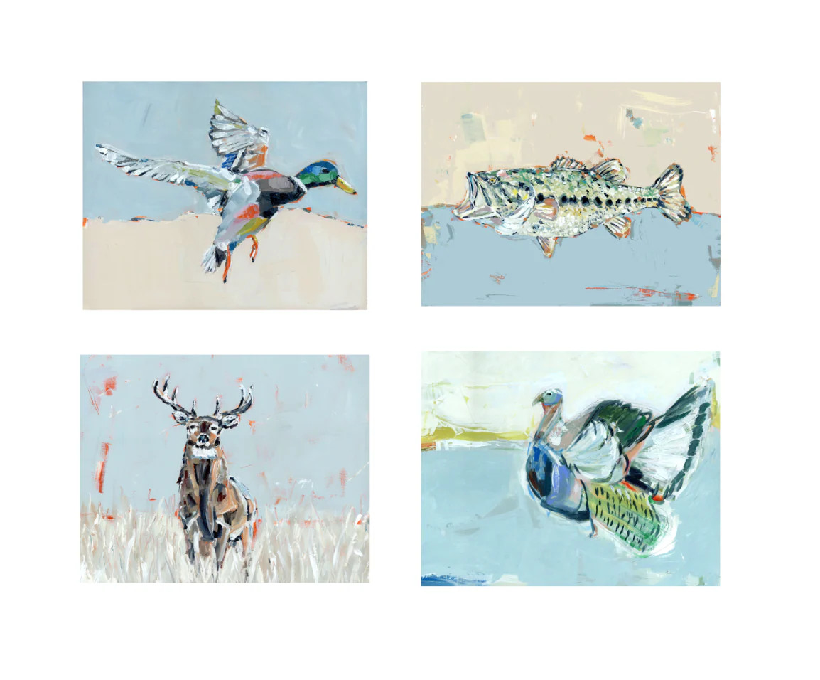 "Southern Raised" set of 4 | Chelsea McShane Art