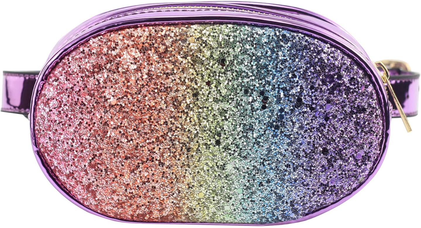 mibasies Kids Fanny Pack for Girls Toddler Waist Bags with Belt | Amazon (US)