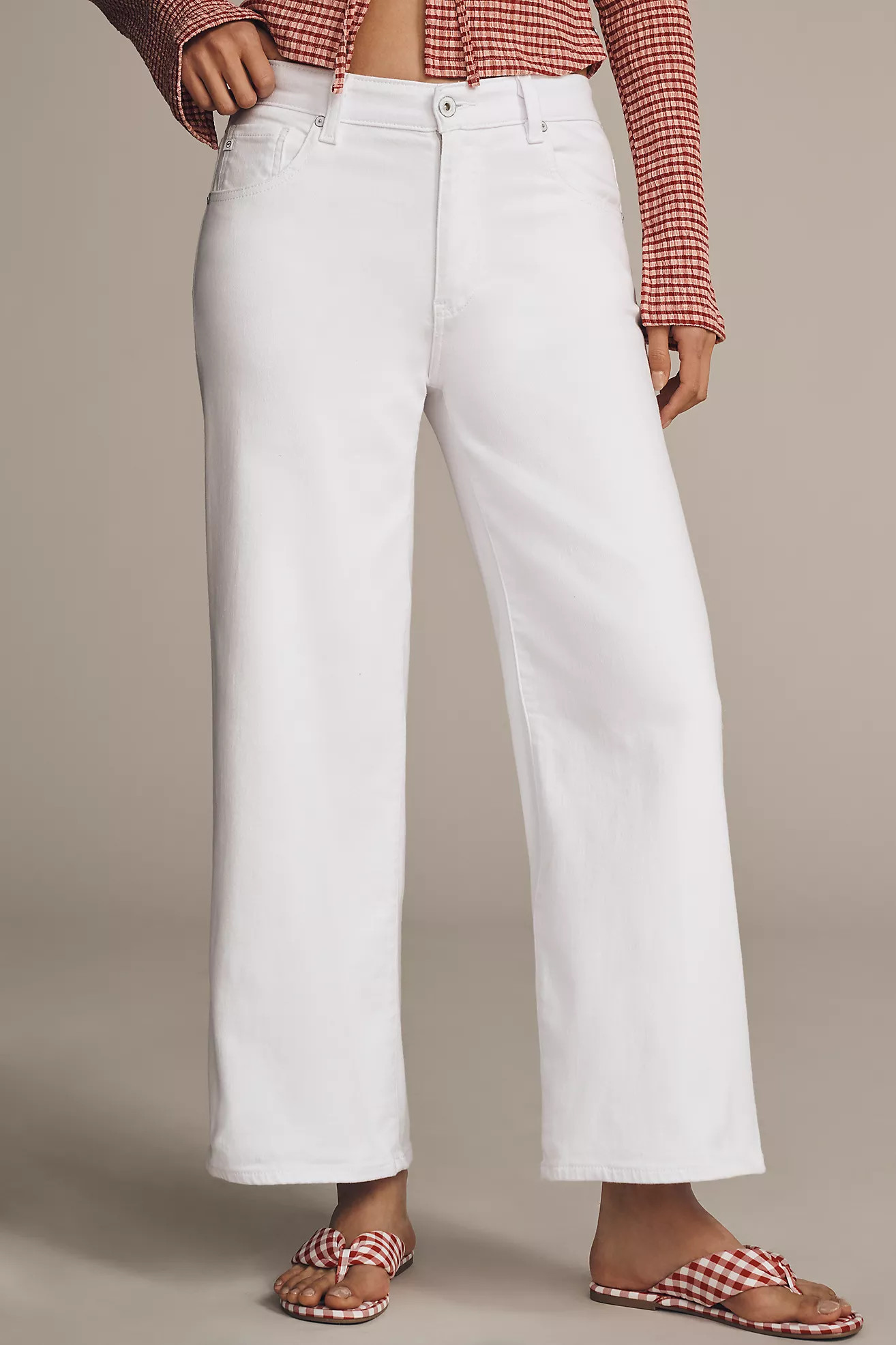 AG Saige High-Rise Crop Wide-Leg Jeans | Anthropologie (US)
