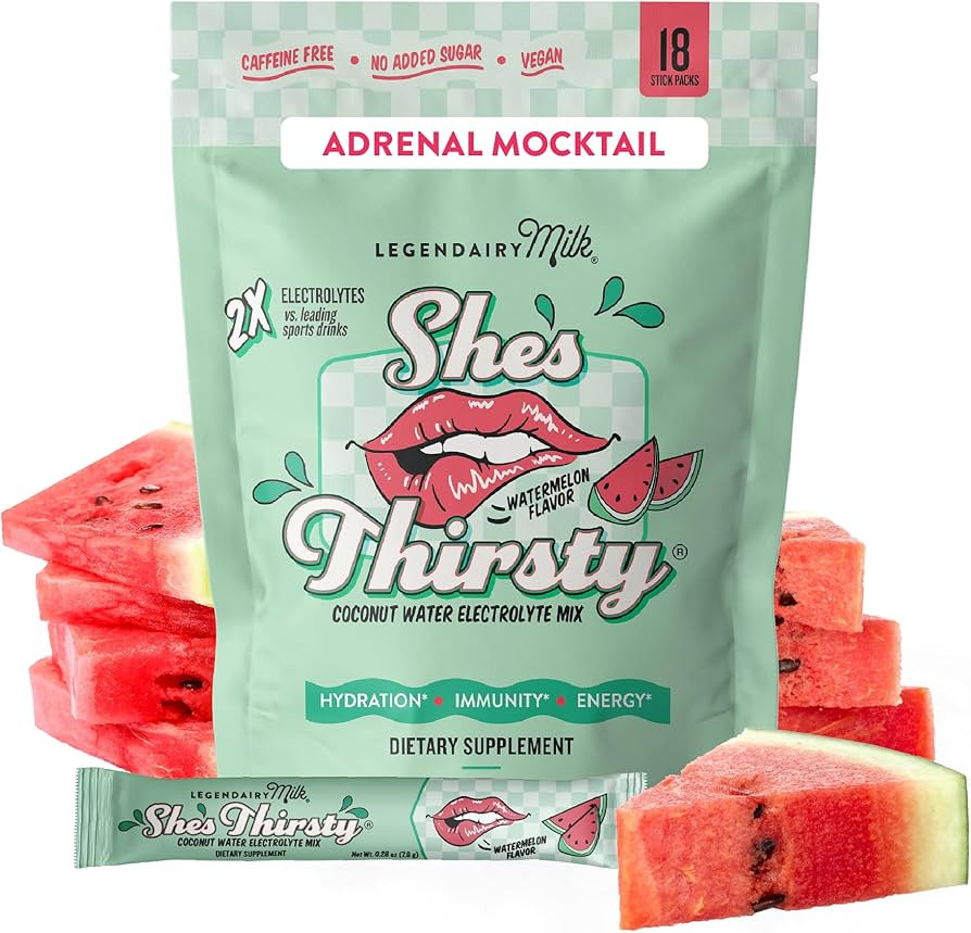 Legendairy Milk She’s Thirsty Hydration Packets | Cortisol Supplement for Stress Relief & Adren... | Amazon (US)