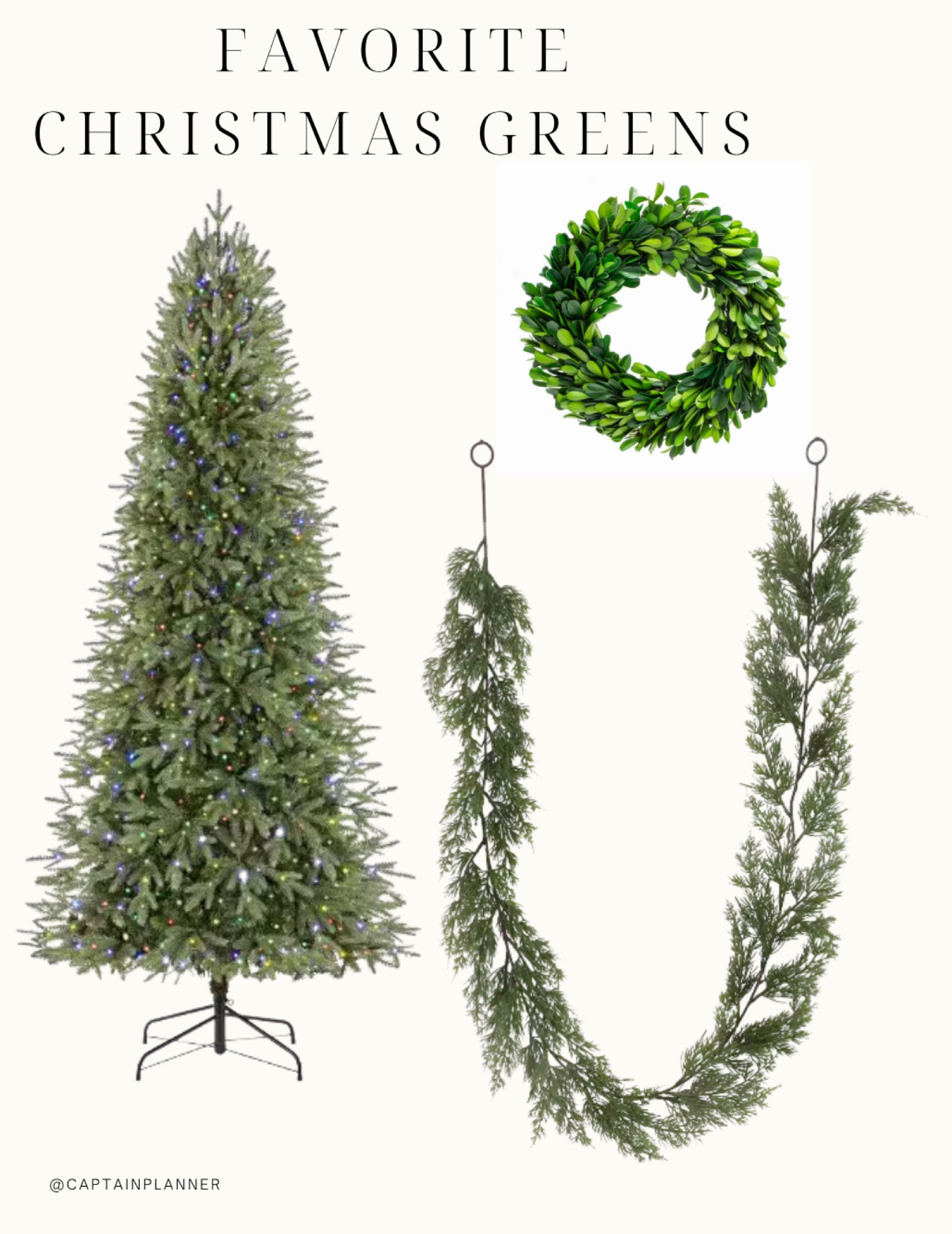 My favorite slim tree, pre lit. Garland (order double and layer), mini wreaths 

#LTKSeasonal #LTKCyberWeek #LTKHoliday